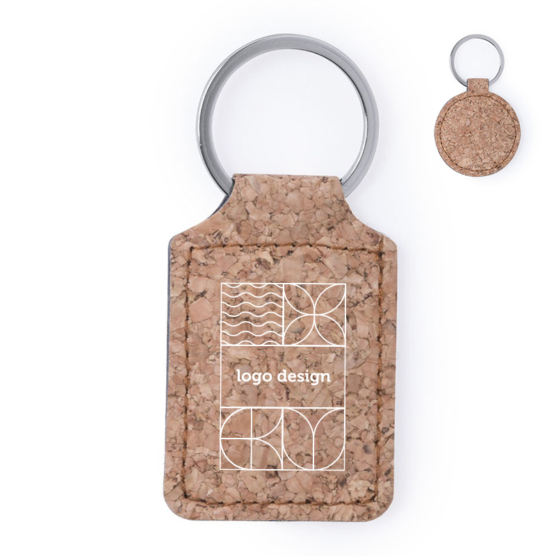 Keyring made of cork